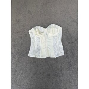 Dominique Ivory Lace Corset Bustier Top Underwire Bridal Style 8949 38C